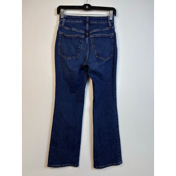 Madewell Curvy Kick Out Crop Jeans size 25 Flare Mid Rise Colleton Wash nn498 - Picture 5 of 13